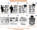 Custom 16 oz Pint Glass Graduation | Personalized Name/Text Beer Glass