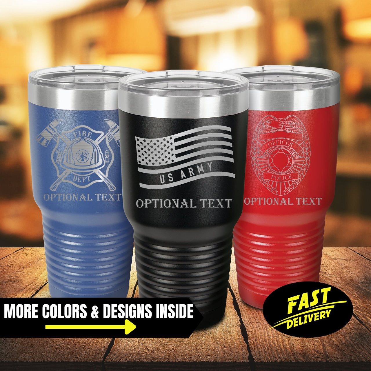 Personalized 30 oz Patriotic Tumbler | 4th of July Tumbler