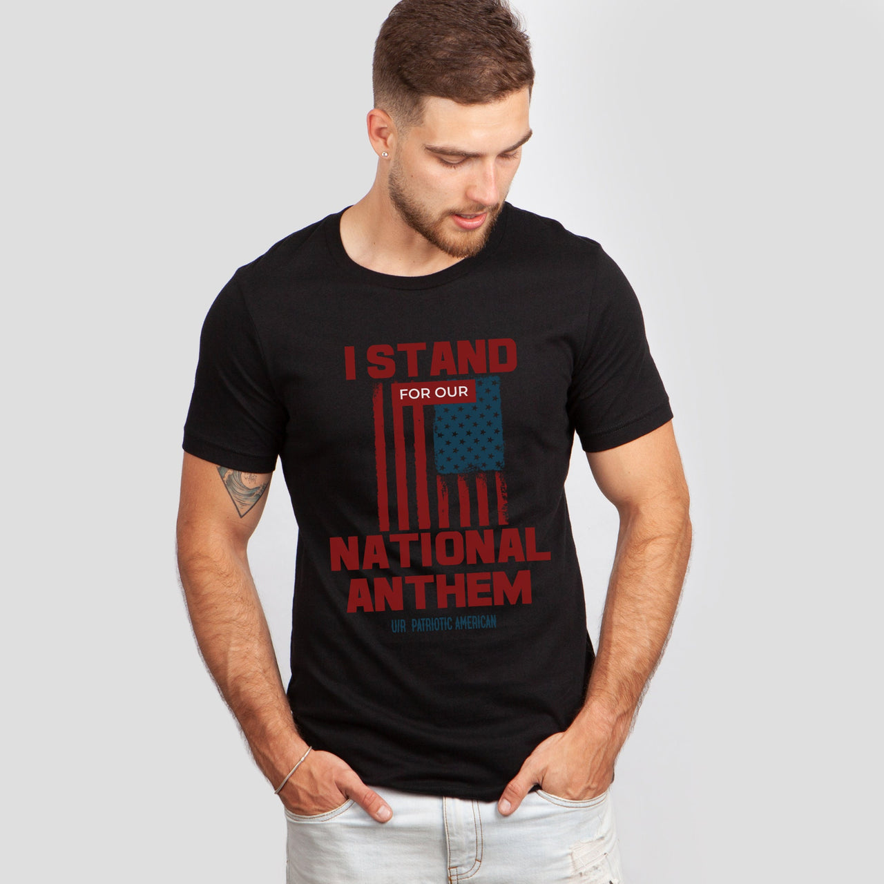 I Stand For Our National Anthem Military Tees