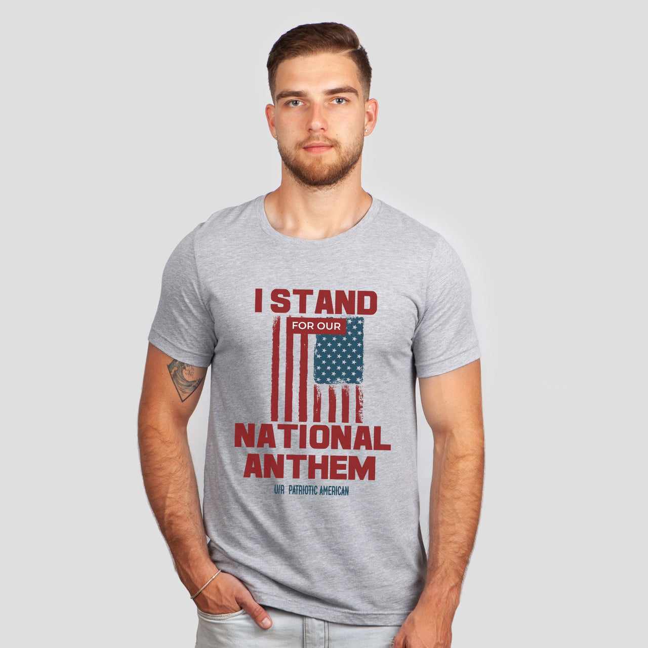I Stand For Our National Anthem Military Tees
