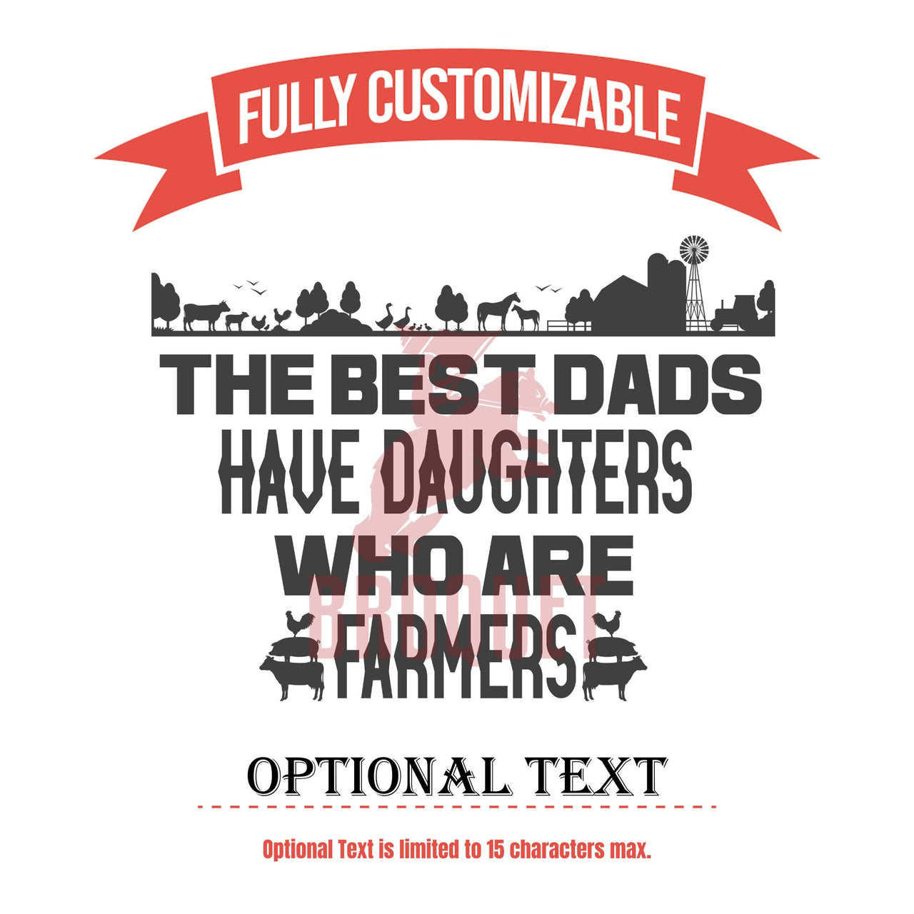 The Best Dads Have Daughters Who Are Farmers Custom Glassware | Home Bar Engraved Drinking Glass