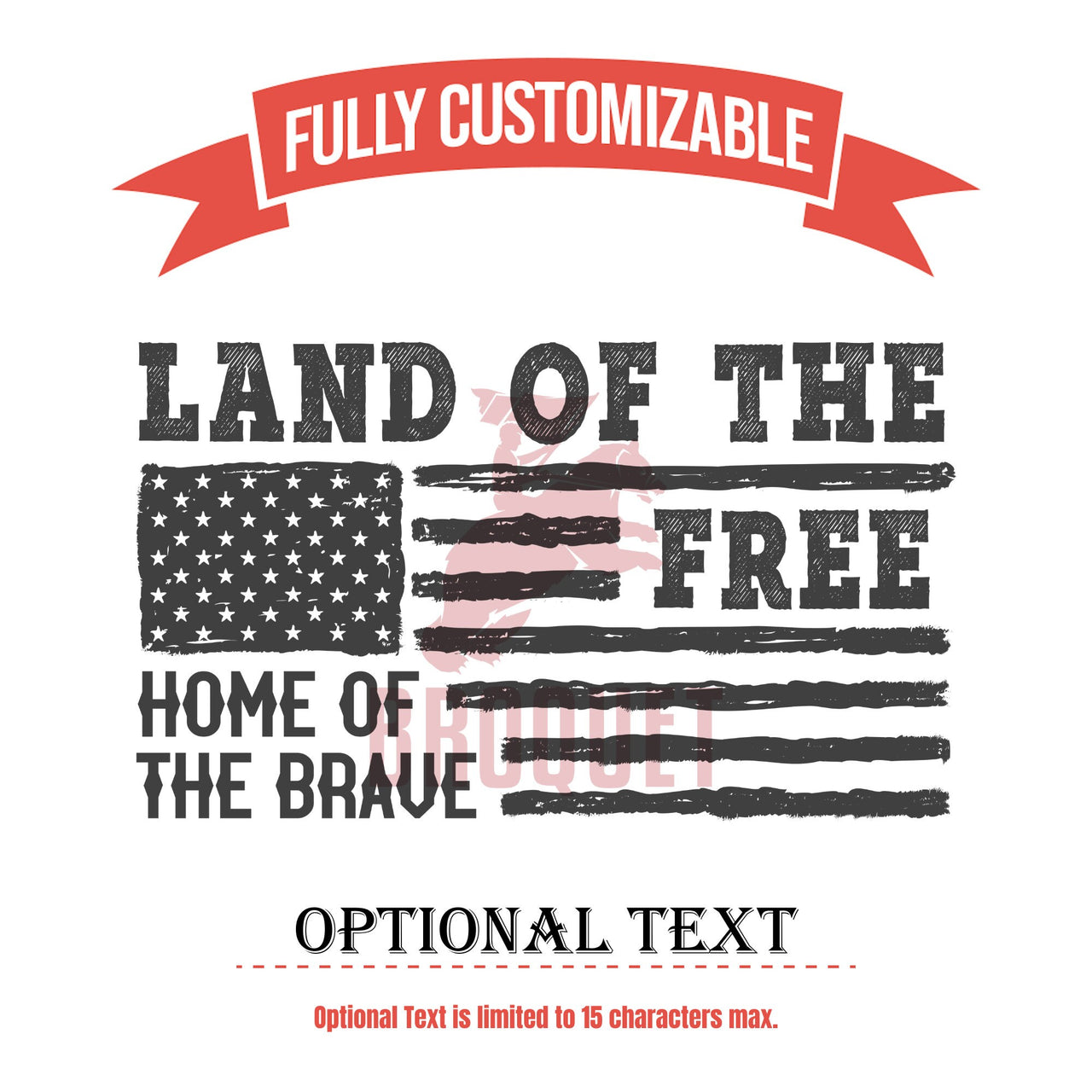 Land of the Free Home of the Brave Tumbler | Personalized Tumbler