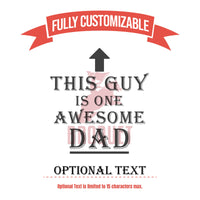 Thumbnail for This Guy Is One Awesome Dad Tumbler | Personalized Tumbler