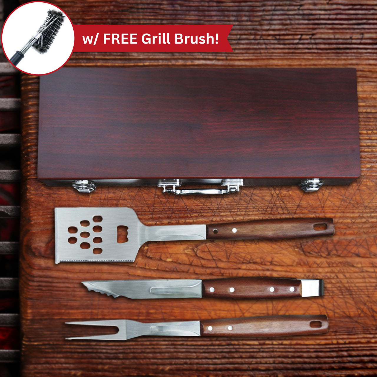 Personalized Grillmaster BBQ Tool Set