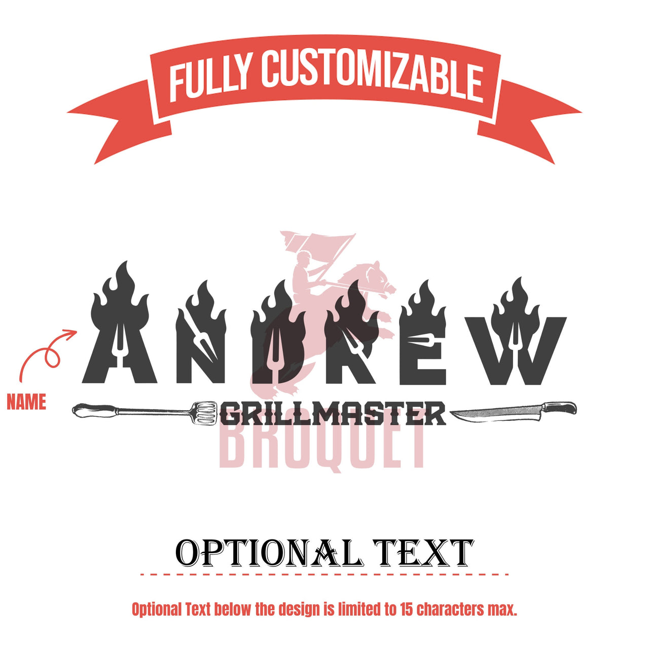 Personalized Grill Master 5-Piece BBQ Gift Set