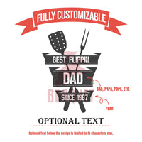 Thumbnail for Best Flippin' Dad Custom Year Grill Set - Personalized BBQ Tool Set