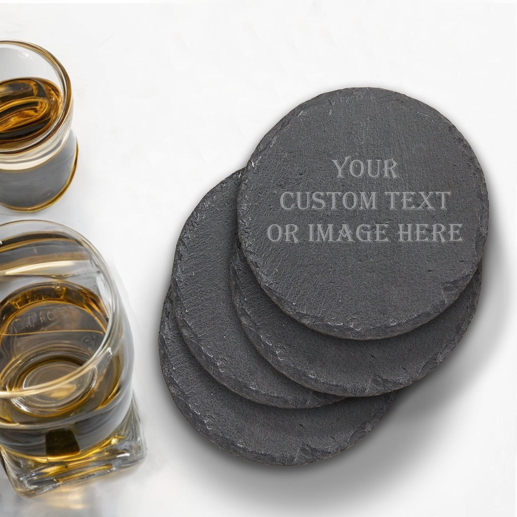 Custom stone deals drink coasters