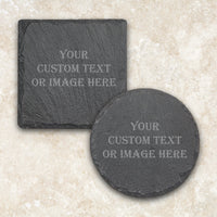 Thumbnail for Square Slate Coaster, Round Coaster Fits for All Common Glass Slate Coaster