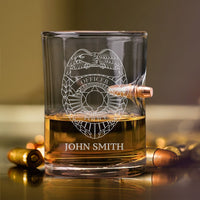 Thumbnail for Custom Design 10 oz Bullet Whiskey Glass | Personalized Image/Text Bullet Glass