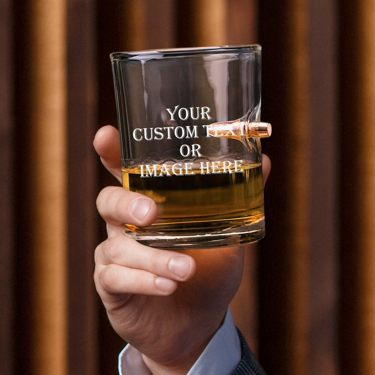 Premium Quality Personalized 10 oz Your Logo Bullet Glass