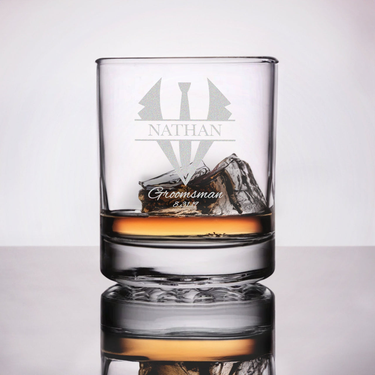 Custom Your Own Design Etched 12.25oz Whiskey Glasses | Personalized Rocks Glass Perfect for Home Bar ware
