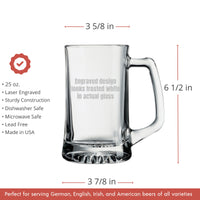 Thumbnail for Custom LOGO 25oz Beer Mug Glasses Bar ware