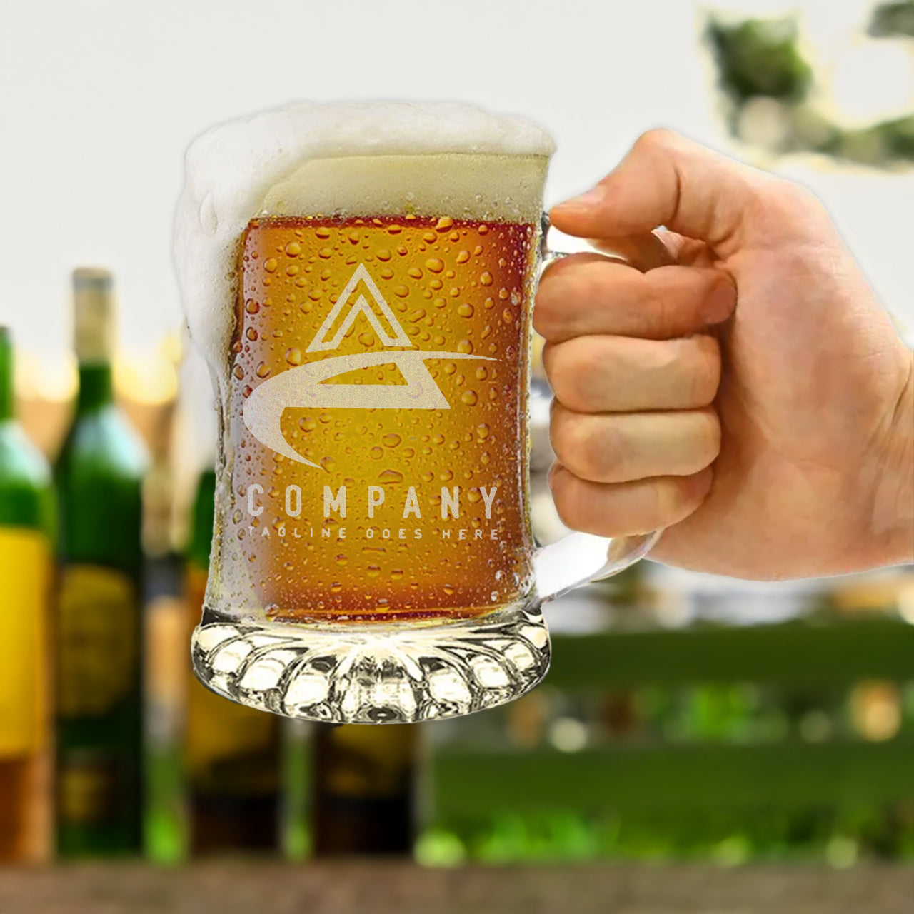 Custom LOGO 25oz Beer Mug Glasses Bar ware