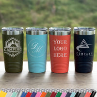 Thumbnail for Custom Engraved Logo 20 oz Bulk Tumblers