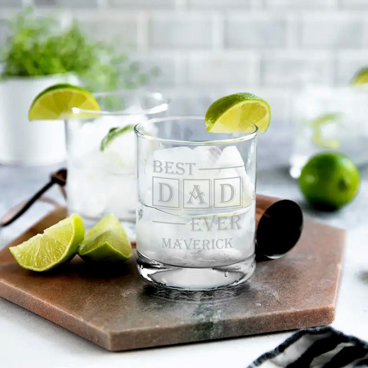 Custom Your Own Design Etched 12.25oz Whiskey Glasses | Personalized Rocks Glass Perfect for Home Bar ware