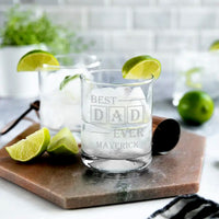 Thumbnail for Custom Your Own Design Etched 12.25oz Whiskey Glasses | Personalized Rocks Glass Perfect for Home Bar ware
