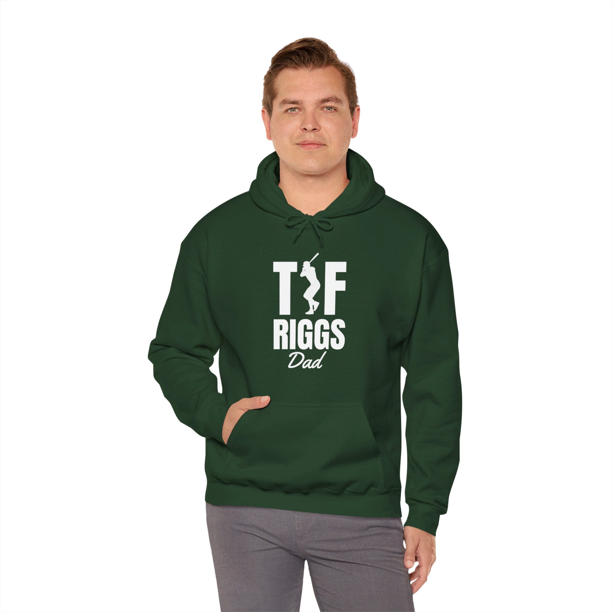 T.F. Riggs Dad Black & White Print Hoodie