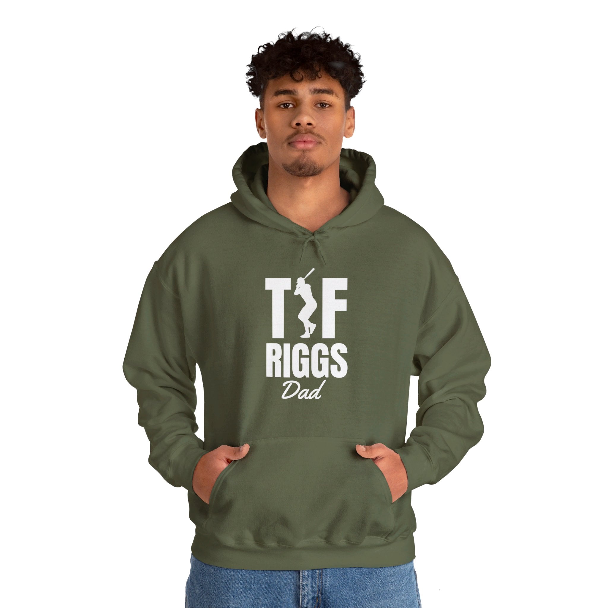 T.F. Riggs Dad Black & White Print Hoodie