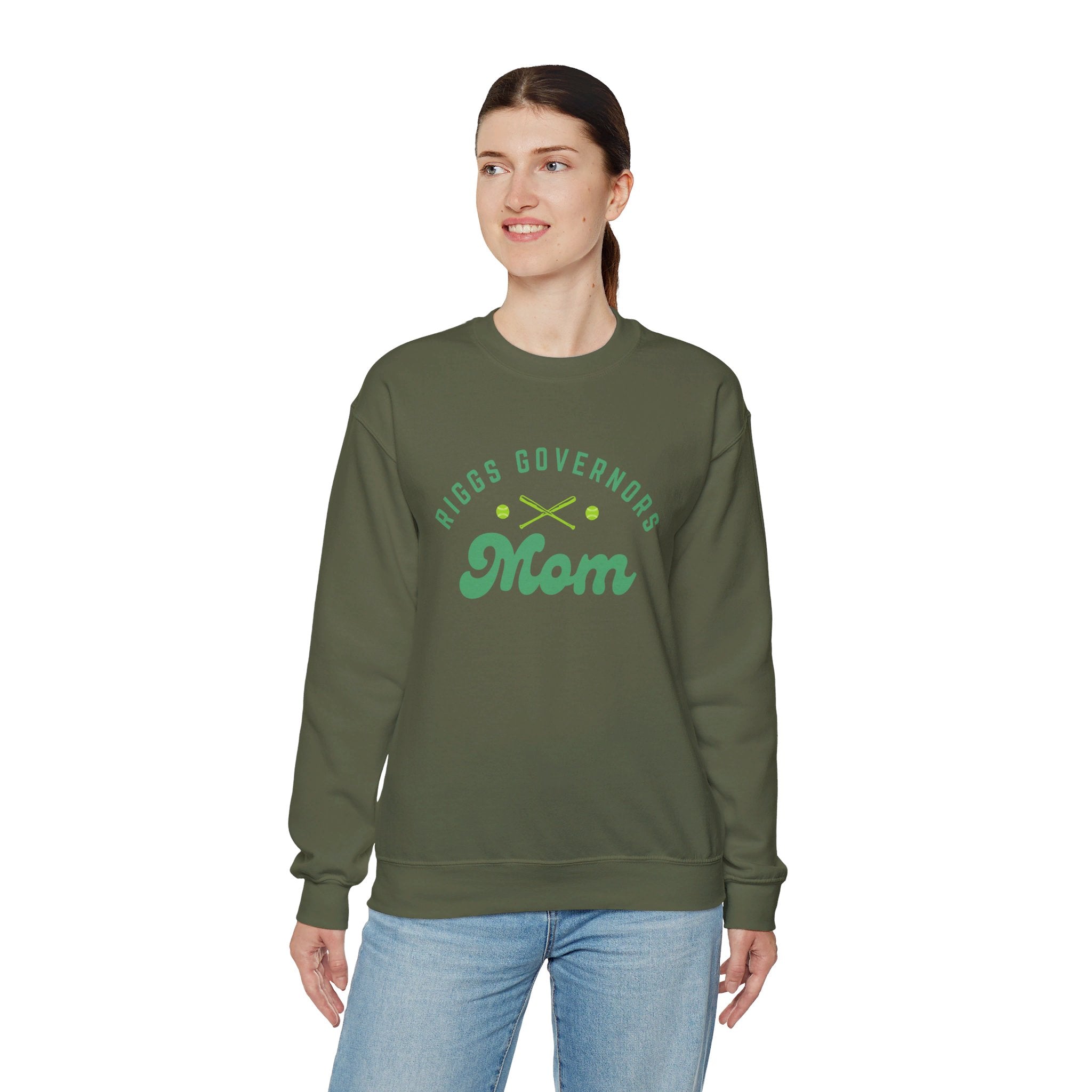 T.F. Riggs Mom Colored Print Sweatshirt