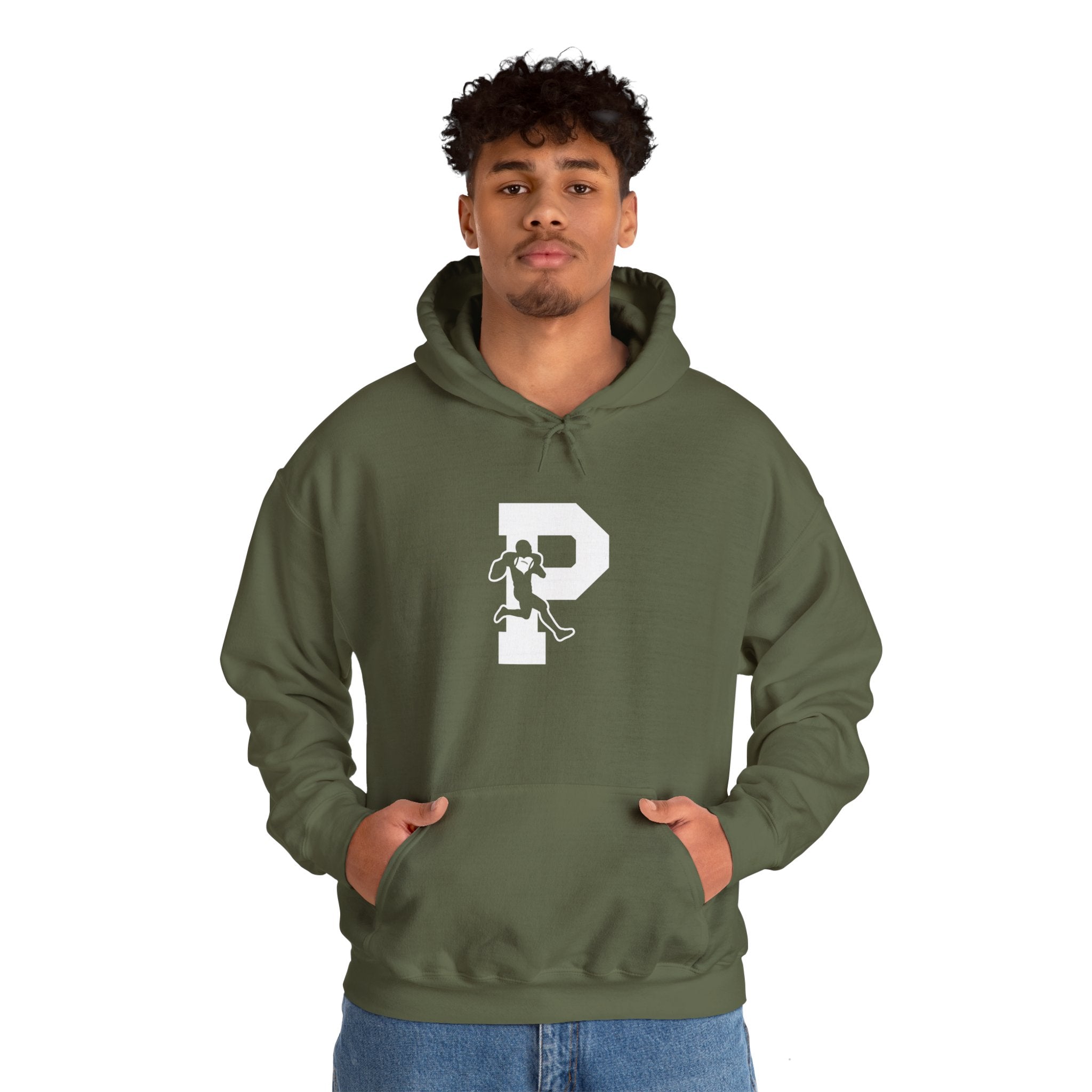 T.F. Riggs P Logo Black and White Hoodies