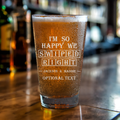 Swiped Right Beer Glass Personalized Etched Pint Glass