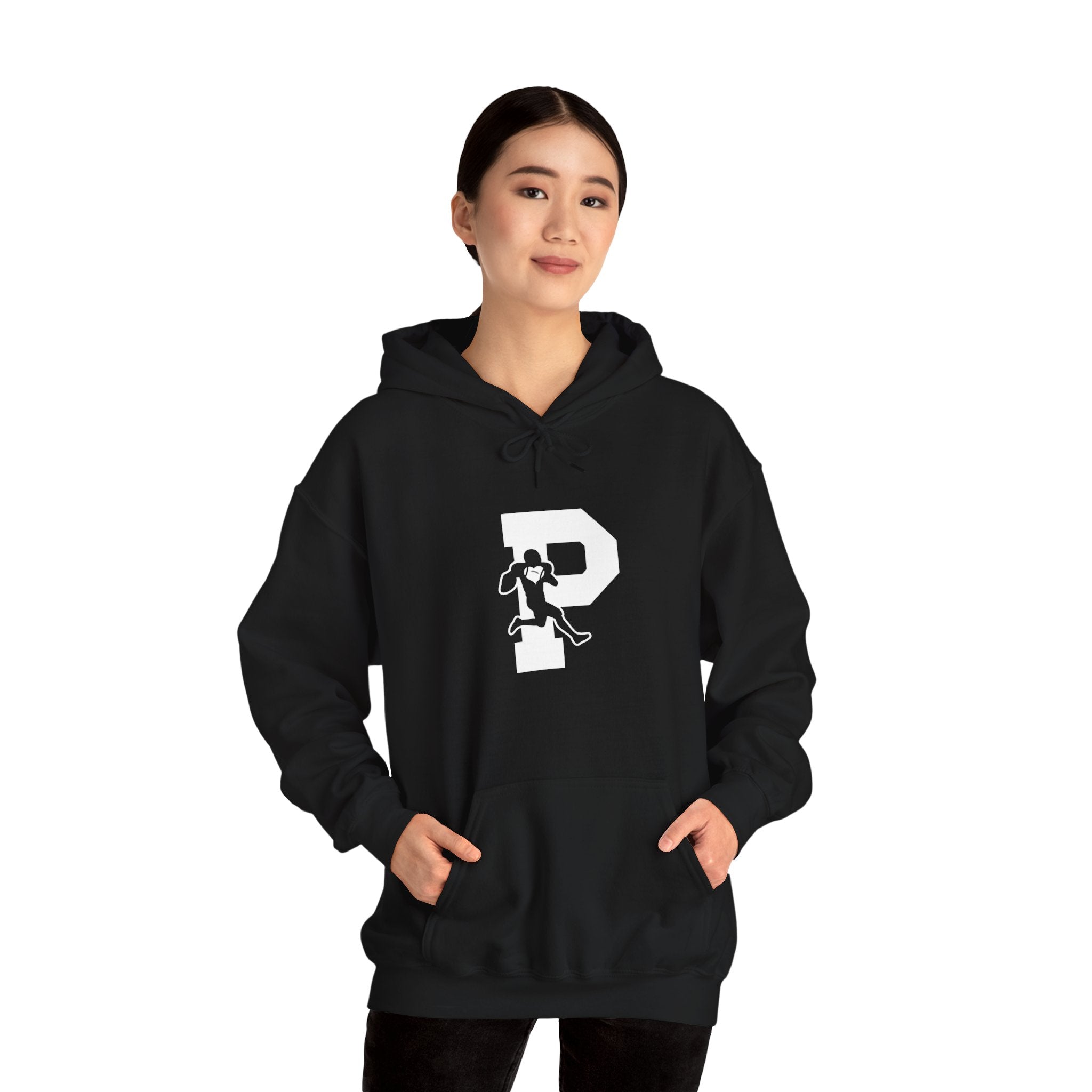 T.F. Riggs P Logo Black and White Hoodies