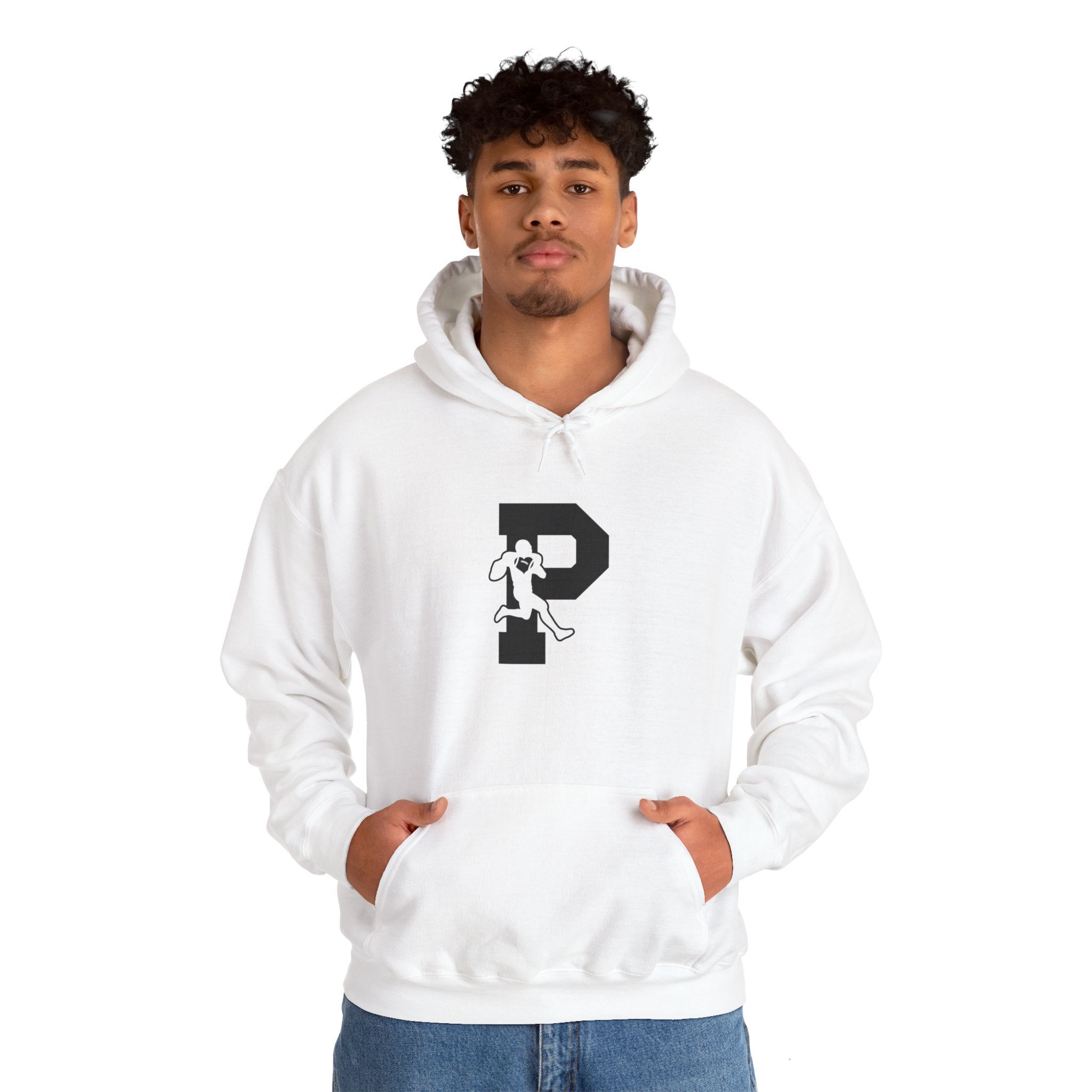 T.F. Riggs P Logo Black and White Hoodies
