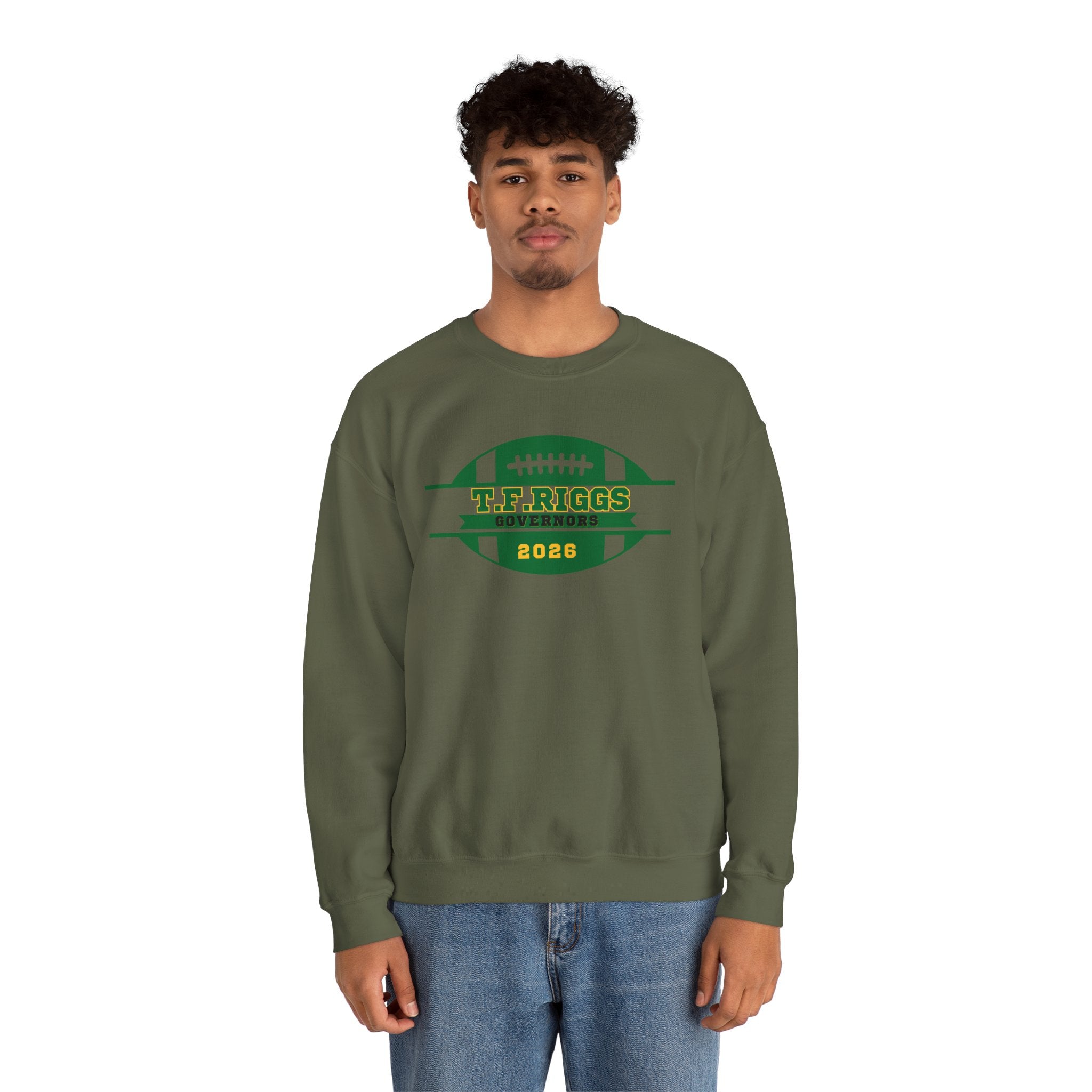 T.F. Riggs Governors Football Badge Crewneck Sweatshirt