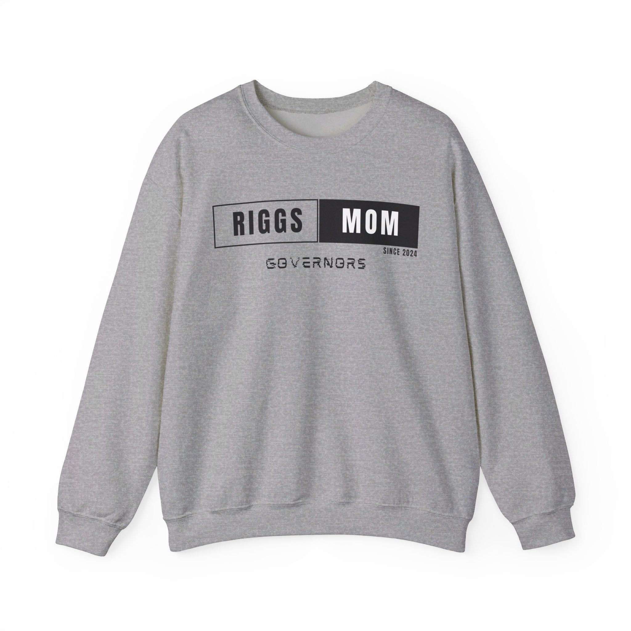 T.F. Riggs Mom Black and White Print Sweatshirt