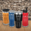 Personalized Tumblers Dad's Life Gift