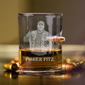 Personalized Fishing Portrait Glassware