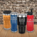 Dad Established Custom Tumblers