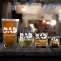 Personalized Dad Gun Design Glassware | Father's Day Gift for Dad