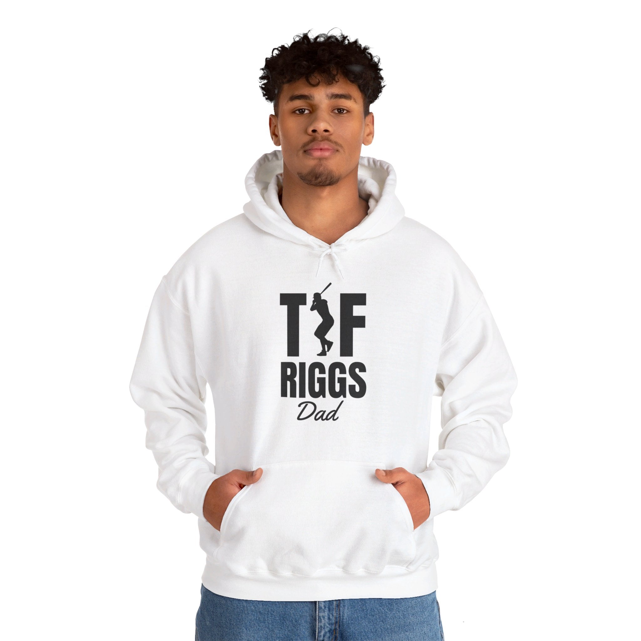 T.F. Riggs Dad Black & White Print Hoodie
