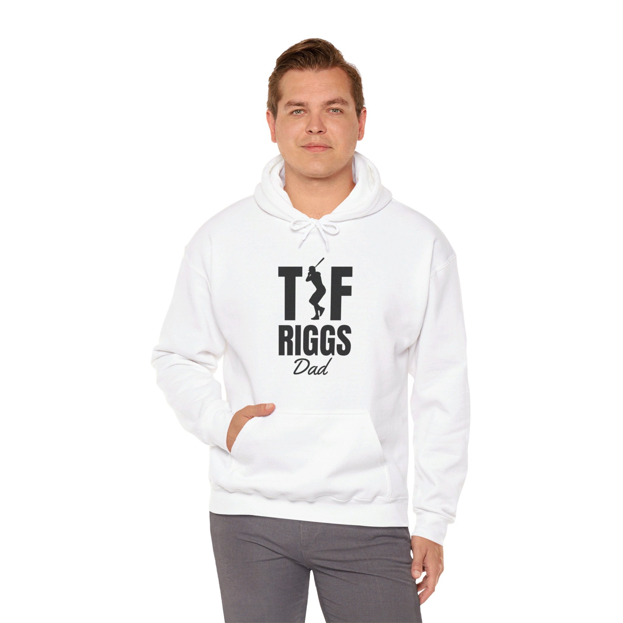 T.F. Riggs Dad Black & White Print Hoodie