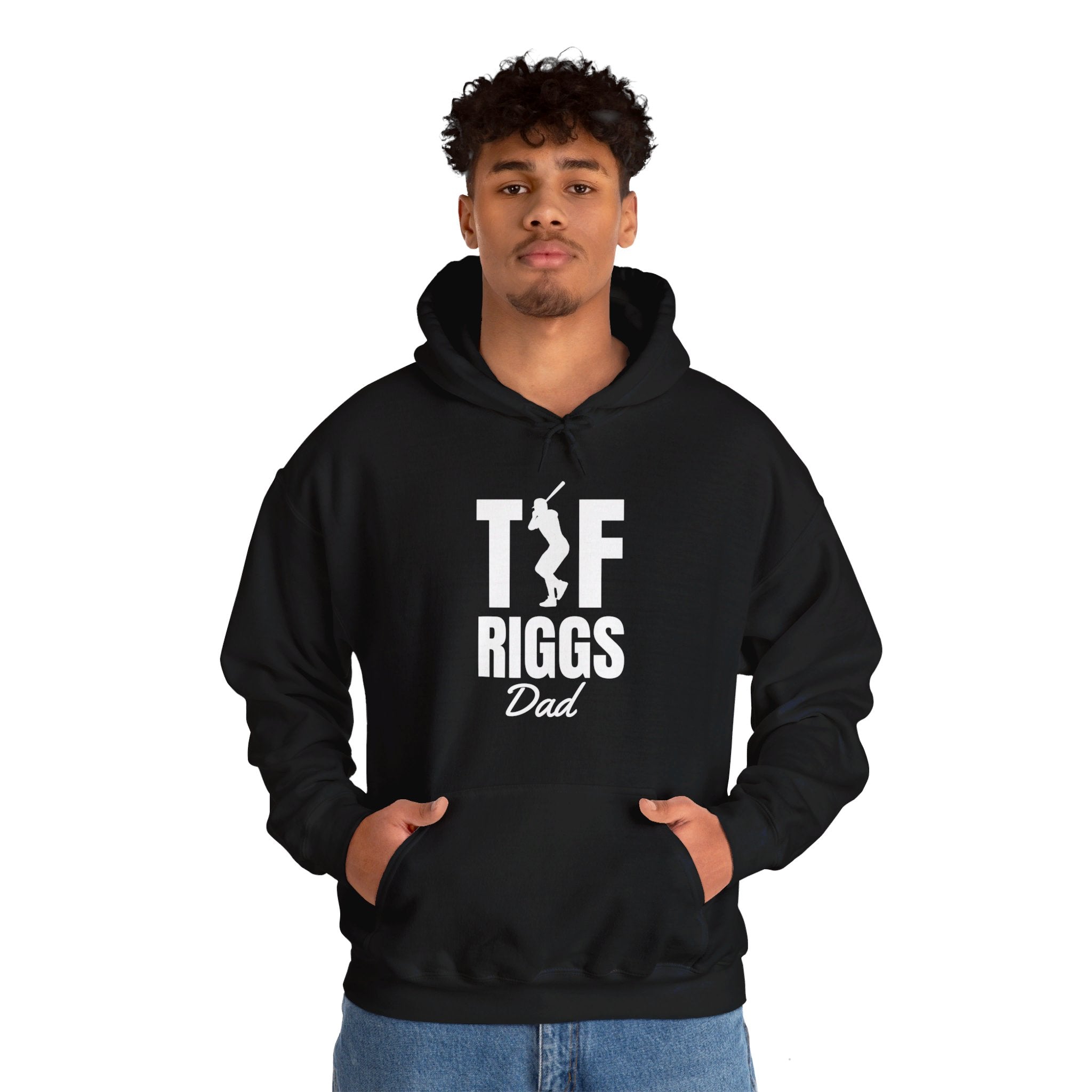 T.F. Riggs Dad Black & White Print Hoodie