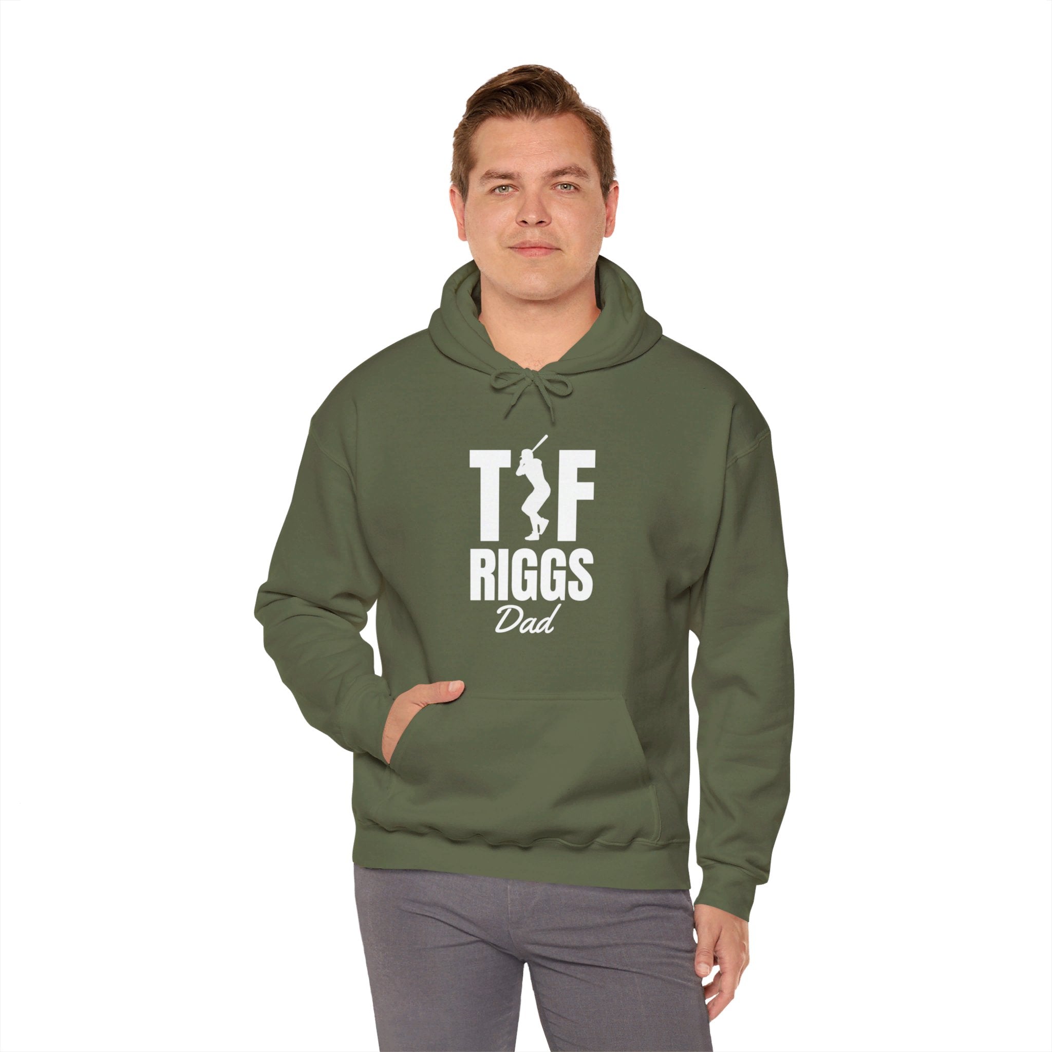 T.F. Riggs Dad Black & White Print Hoodie