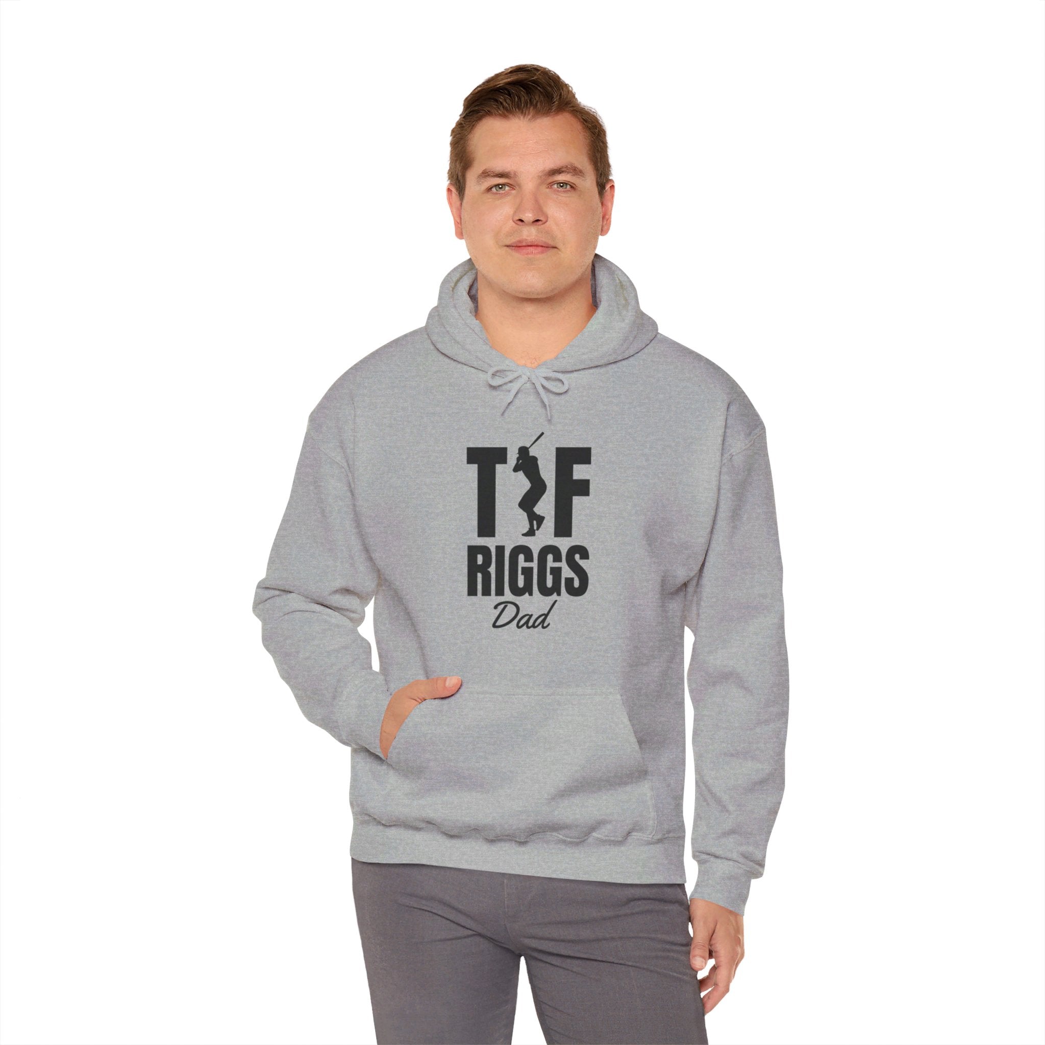 T.F. Riggs Dad Black & White Print Hoodie