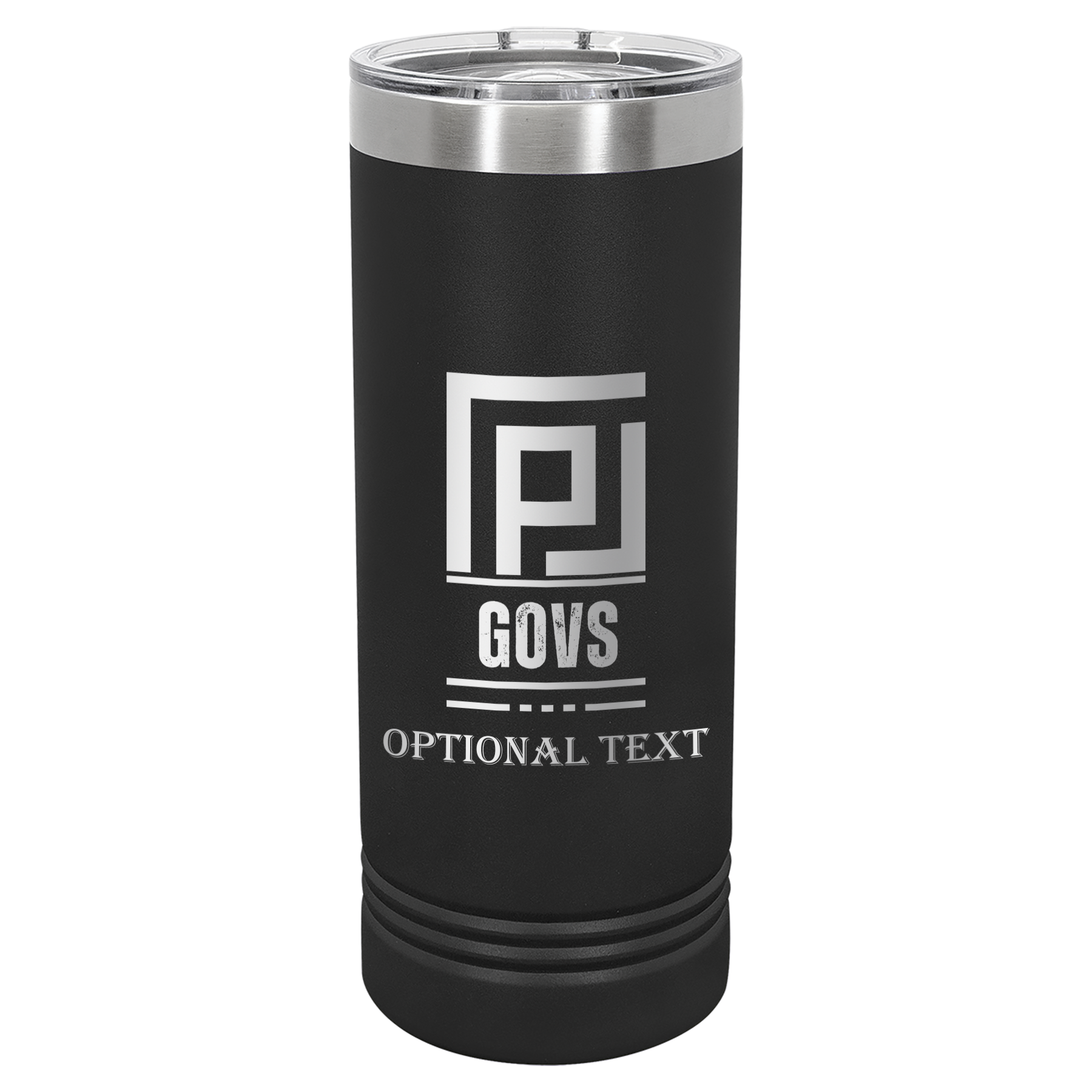 22 oz Skinny Tumbler - T.F. Riggs P with Govs