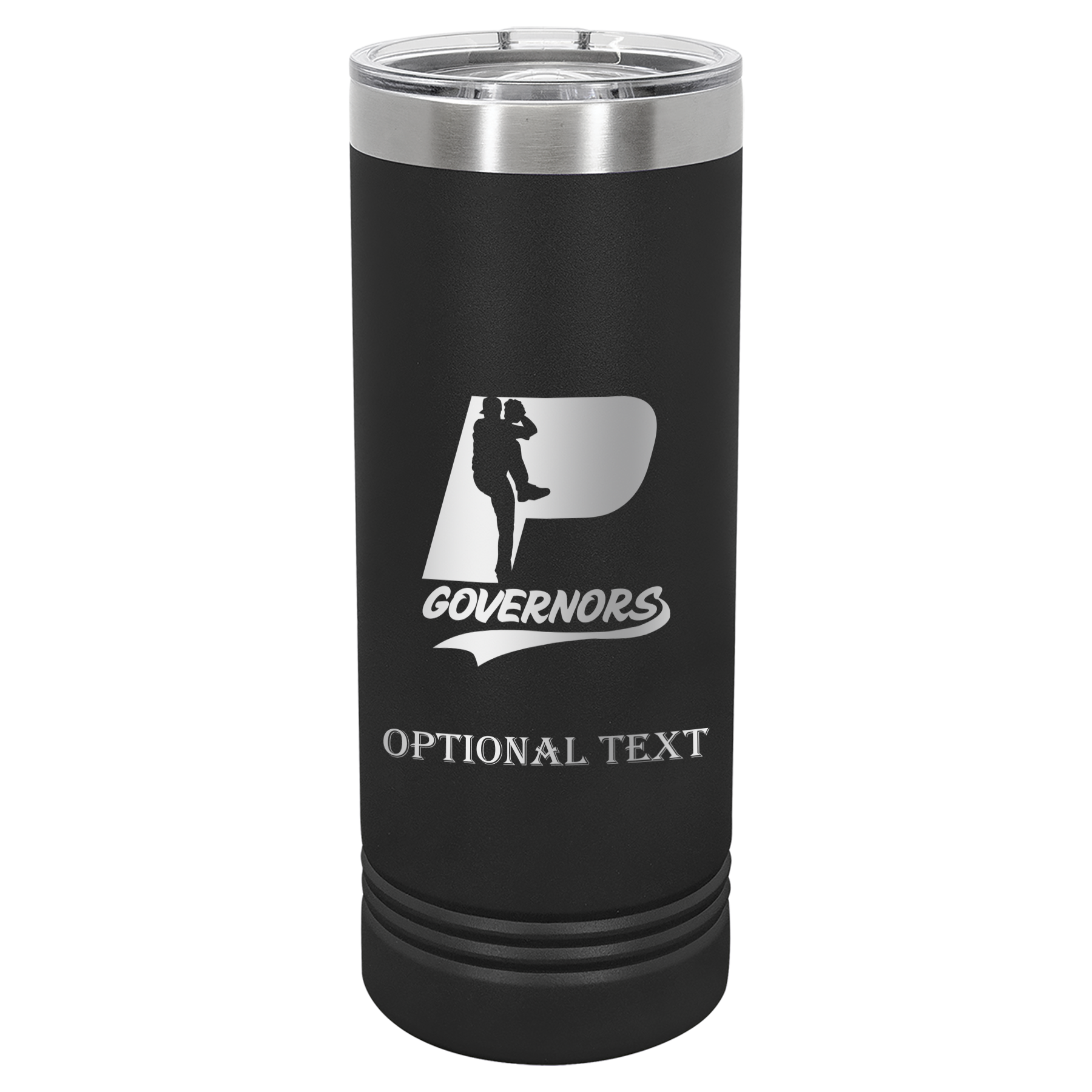 22 oz Skinny Tumbler - T.F. Riggs P with Governors