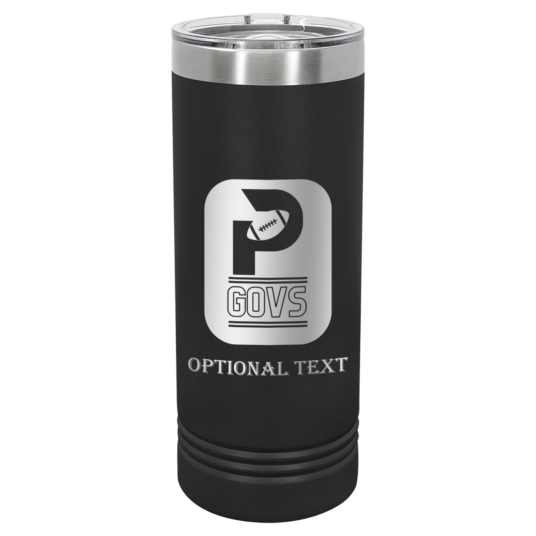 22 oz Skinny Tumbler - T.F. Riggs P with Govs