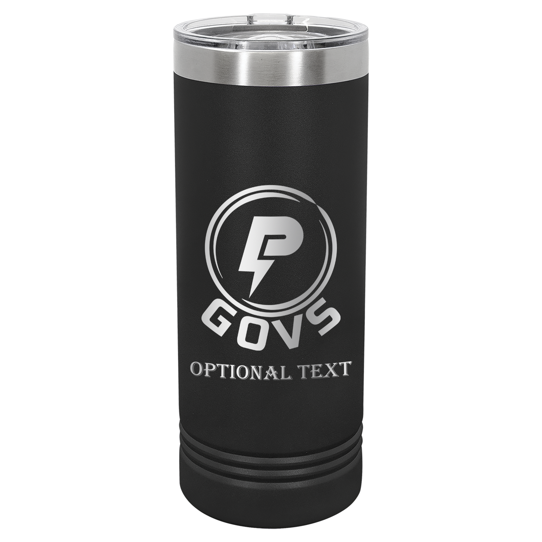 22 oz Skinny Tumbler - T.F. Riggs P with Govs