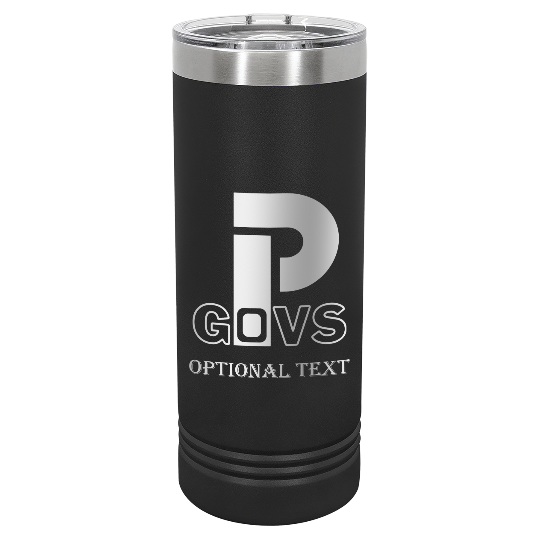 22 oz Skinny Tumbler - T.F. Riggs P with Govs