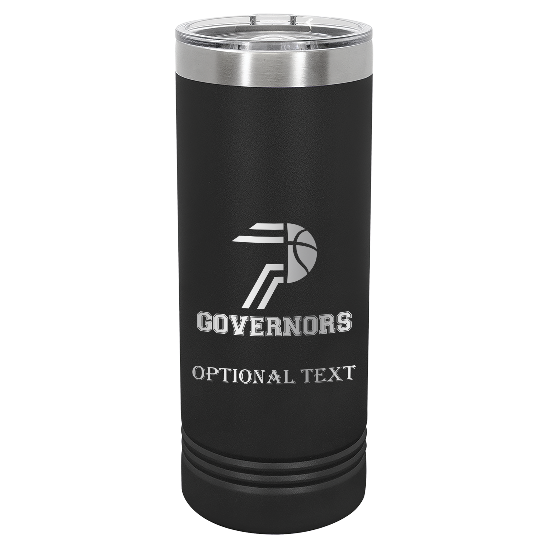 22 oz Skinny Tumbler - T.F. Riggs P with Governors