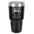 Engraved Best Man Tumbler - Personalized Gift for Groomsmen | Bachelor Party Essential
