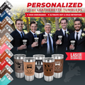 Personalized Engraved Tumbler- Ideal Groomsman Gift