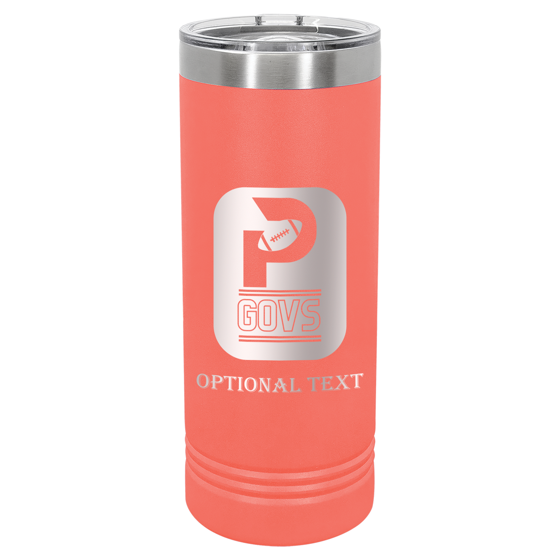 22 oz Skinny Tumbler - T.F. Riggs P with Govs