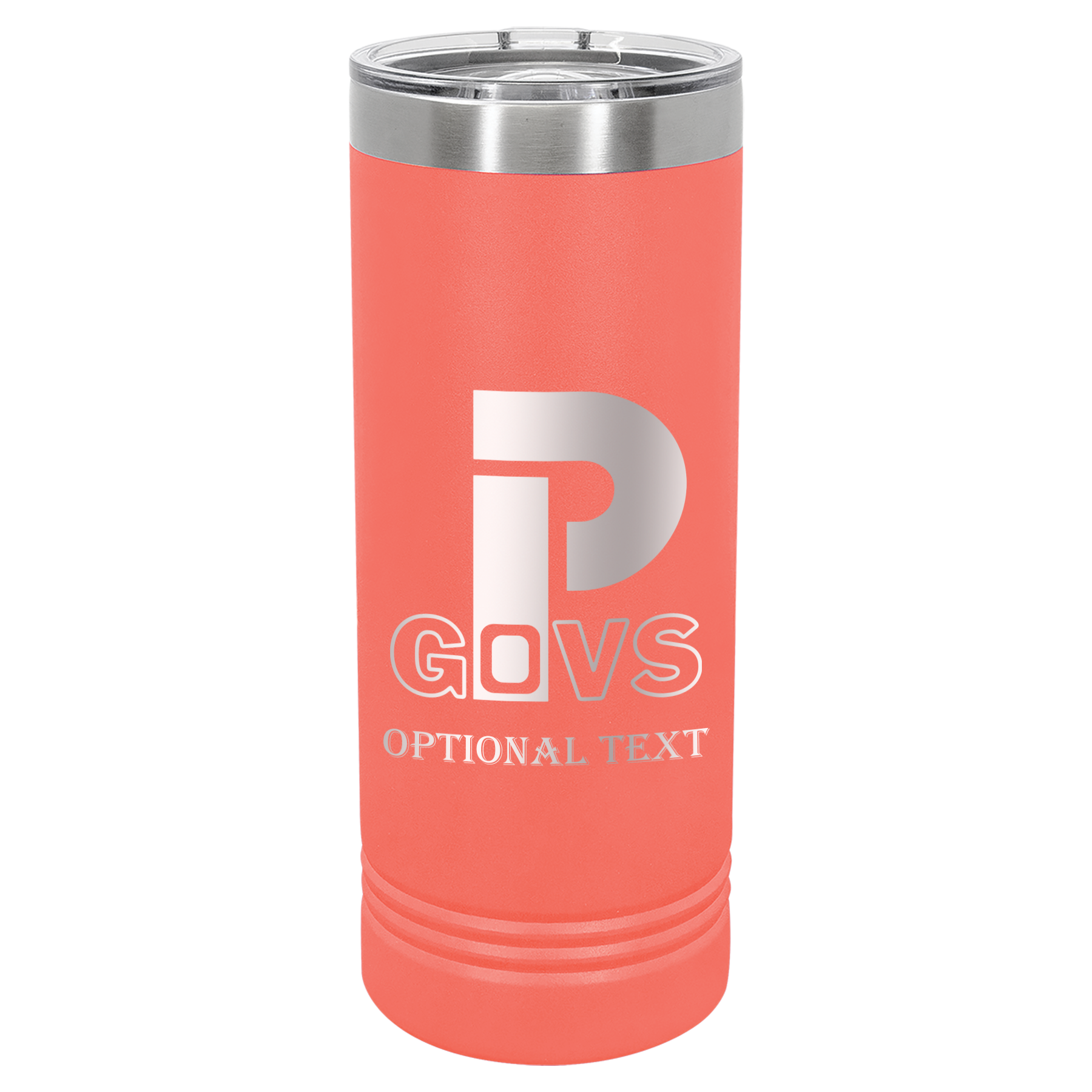 22 oz Skinny Tumbler - T.F. Riggs P with Govs