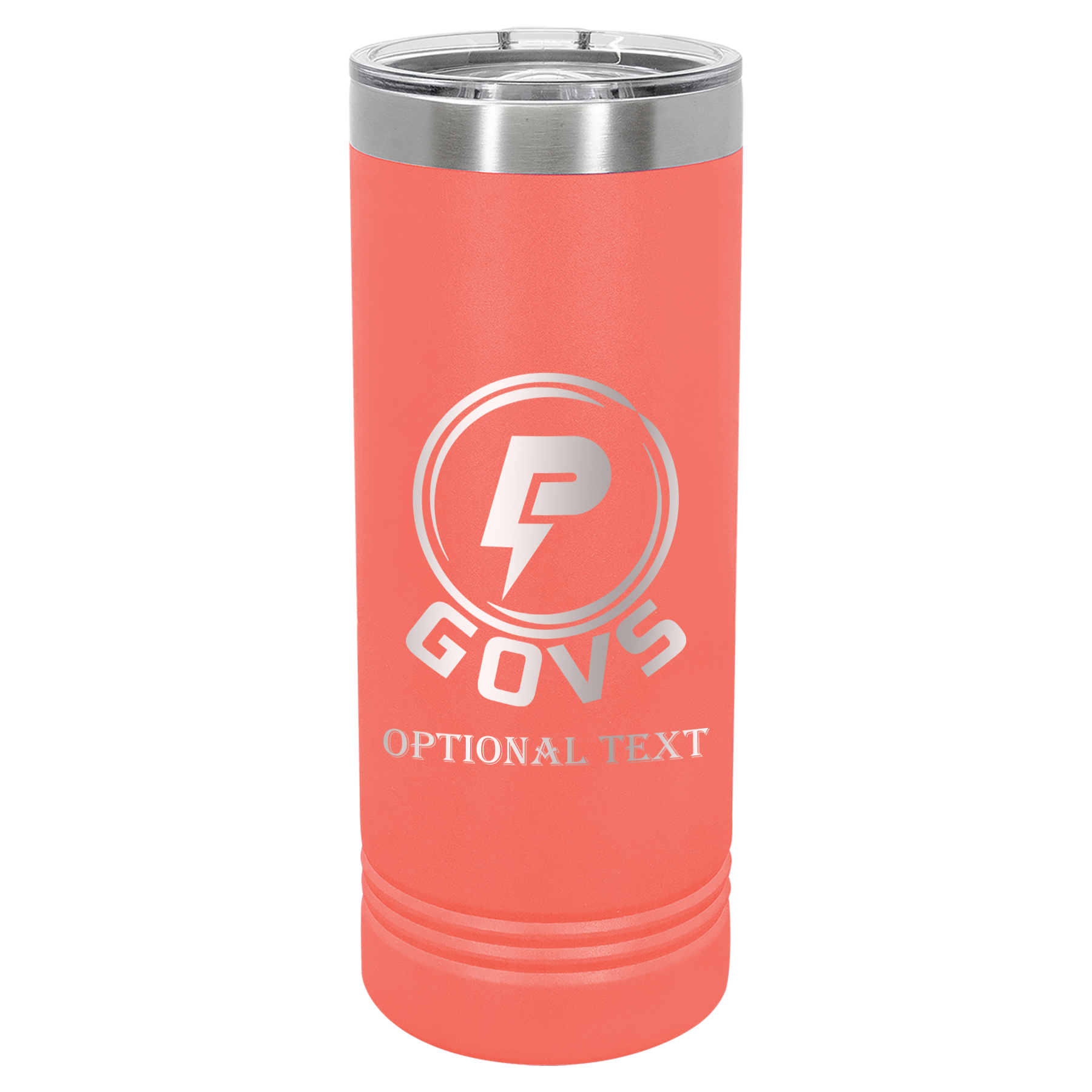 22 oz Skinny Tumbler - T.F. Riggs P with Govs