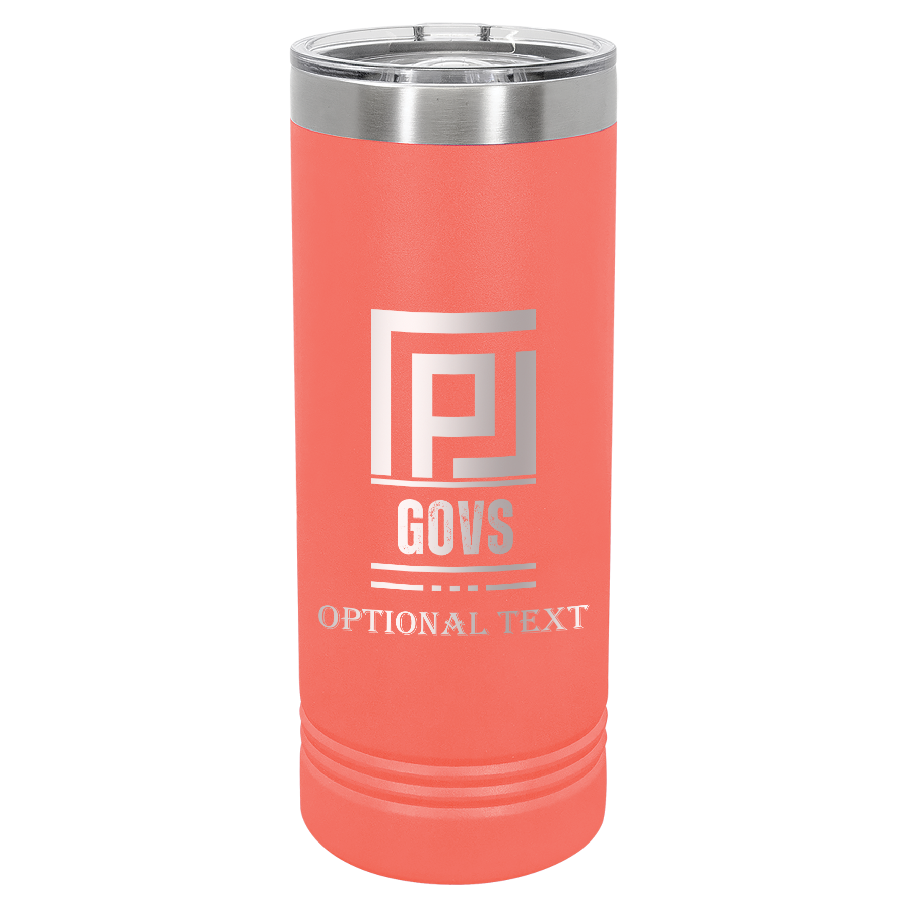 22 oz Skinny Tumbler - T.F. Riggs P with Govs